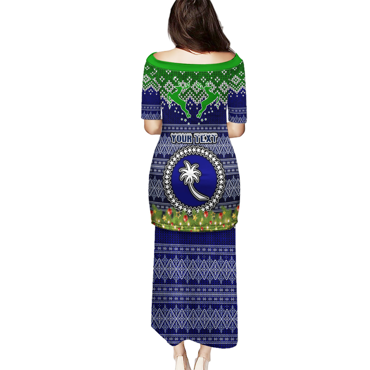 personalised-chuuk-state-christmas-puletasi-coat-of-arms-beautiful-merry-xmas-snowflake