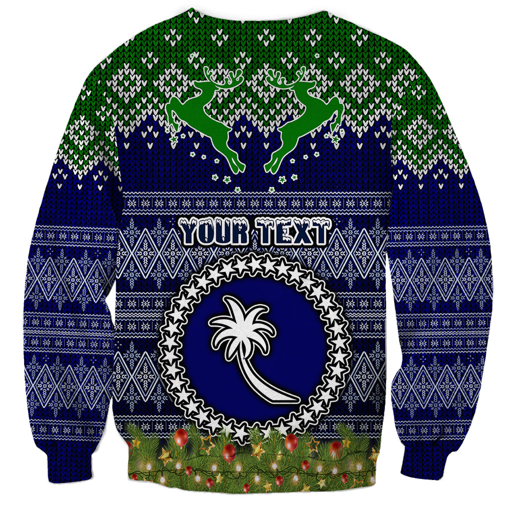 personalised-chuuk-state-christmas-sweatshirt-coat-of-arms-beautiful-merry-xmas-snowflake