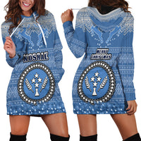 Kosrae Christmas Hoodie Dress Coat of Arms Beautiful Merry Xmas Snowflake LT03 - Polynesian Pride