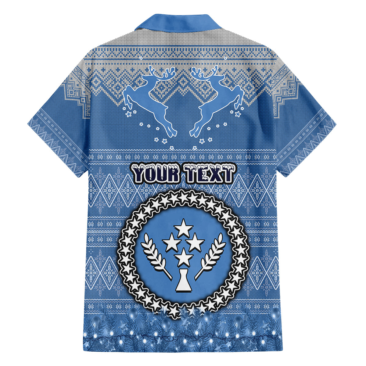Personalised Kosrae Christmas Family Matching Summer Maxi Dress and Hawaiian Shirt Coat of Arms Beautiful Merry Xmas Snowflake LT03 - Polynesian Pride