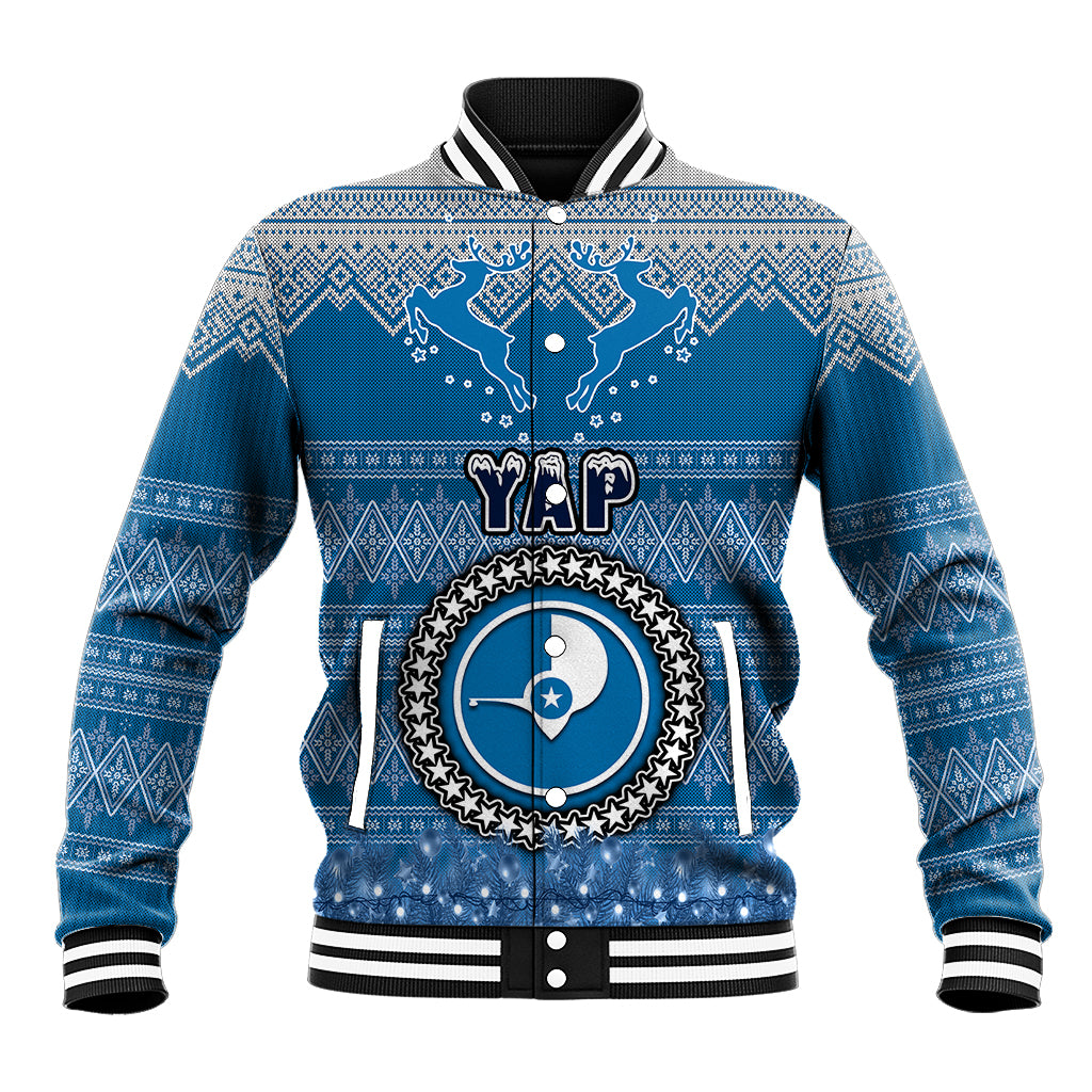 personalised-yap-christmas-baseball-jacket-coat-of-arms-beautiful-merry-xmas-snowflake