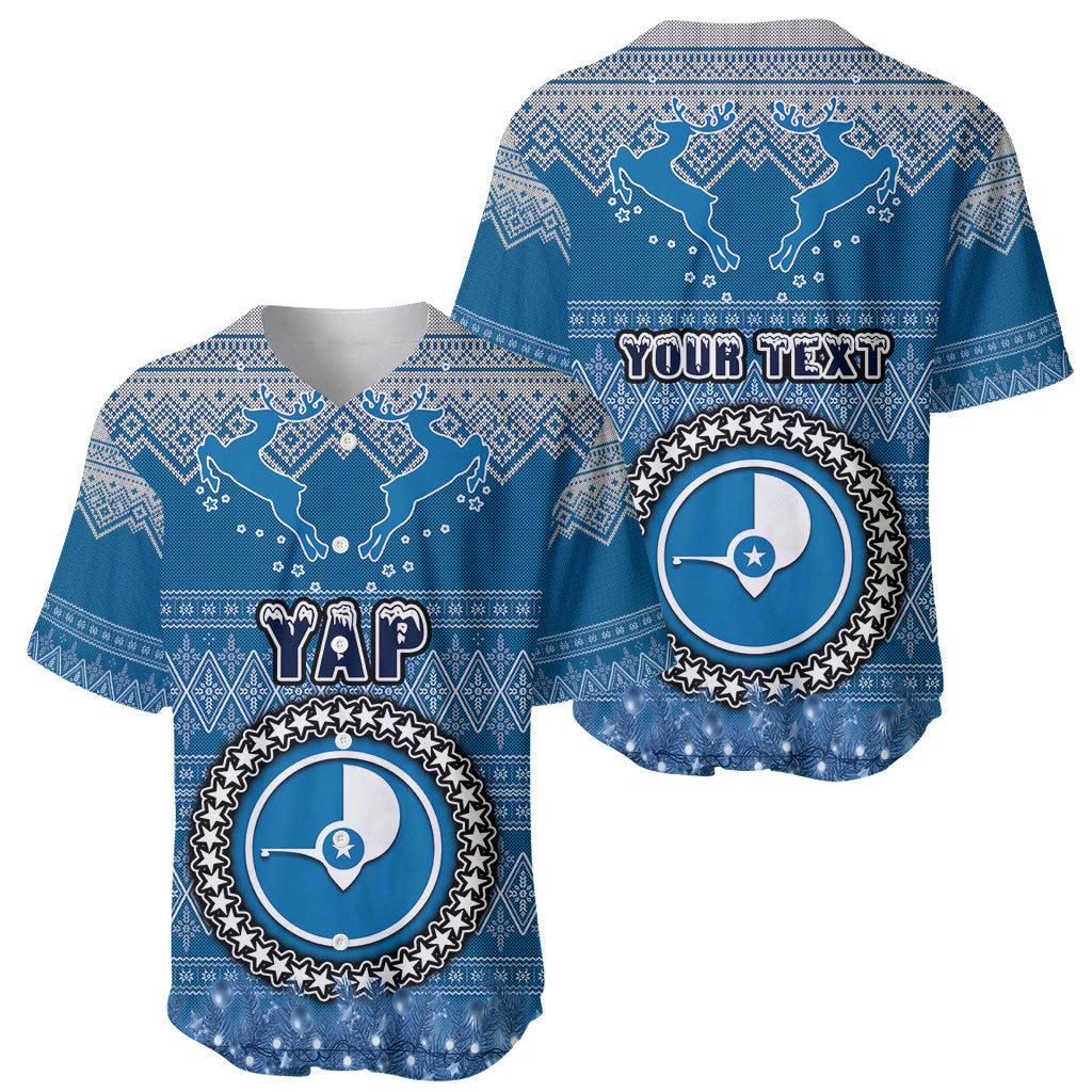 personalised-yap-christmas-baseball-jersey-coat-of-arms-beautiful-merry-xmas-snowflake