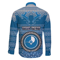 Personalised Yap Christmas Family Matching Off Shoulder Maxi Dress and Hawaiian Shirt Coat of Arms Beautiful Merry Xmas Snowflake LT03 - Polynesian Pride