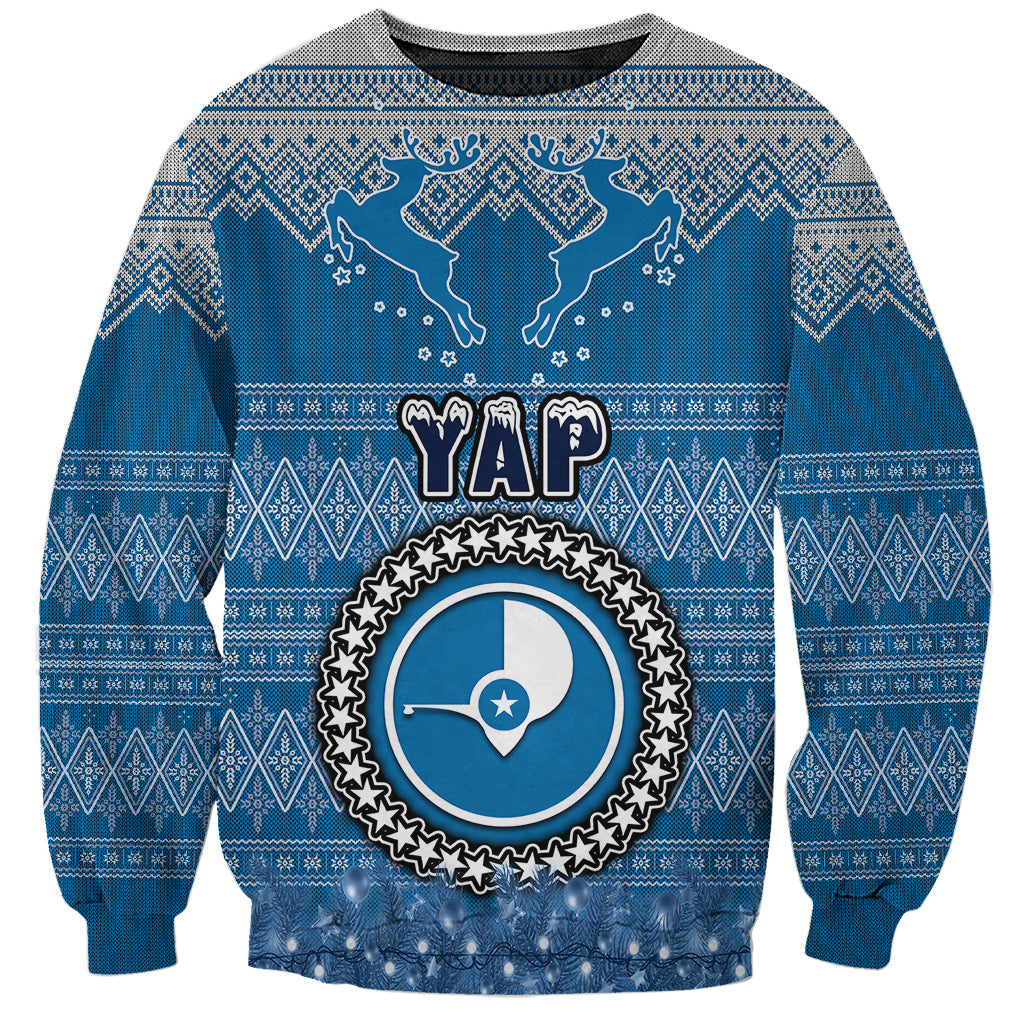 personalised-yap-christmas-sweatshirt-coat-of-arms-beautiful-merry-xmas-snowflake