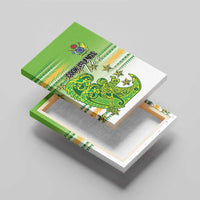 Cook Islands Va'a Race Canvas Wall Art Te Tatau Tattoos Sporty Style Green-White Color LT03 - Polynesian Pride