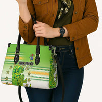 Cook Islands Va'a Race Leather Bag Te Tatau Tattoos Sporty Style Green-White Color LT03 - Polynesian Pride
