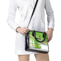 Cook Islands Va'a Race Shoulder Handbag Te Tatau Tattoos Sporty Style Green-White Color LT03 - Polynesian Pride