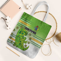 Cook Islands Va'a Race Tote Bag Te Tatau Tattoos Sporty Style Green-White Color LT03 White Strap One Size Green - Polynesian Pride