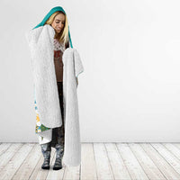Cook Islands Va'a Race Hooded Blanket Te Tatau Tattoos Sporty Style Turquoise Color LT03 - Polynesian Pride