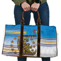 Cook Islands Va'a Race Travel Bag Te Tatau Tattoos Sporty Style Glory Blue Color LT03 Blue - Polynesian Pride