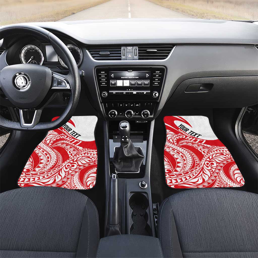 Personalised Tahiti Va'a Race Car Mats Polynesian Tattoos Sporty Style - Polynesian Pride