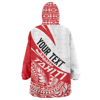 Personalised Tahiti Va'a Race Wearable Blanket Hoodie Polynesian Tattoos Sporty Style LT03 - Polynesian Pride