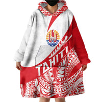 Personalised Tahiti Va'a Race Wearable Blanket Hoodie Polynesian Tattoos Sporty Style LT03 - Polynesian Pride