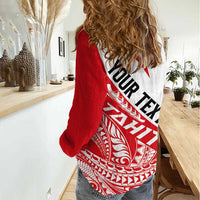 Personalised Tahiti Va'a Race Women Casual Shirt Polynesian Tattoos Sporty Style LT03 - Polynesian Pride