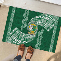 Tonga Lahaina High School Rubber Doormat Traditional Ngatu and Polynesian Pattern LT03 - Polynesian Pride