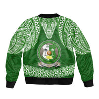 Tonga Liahona High School Bomber Jacket Traditional Ngatu and Polynesian Pattern LT03 - Polynesian Pride