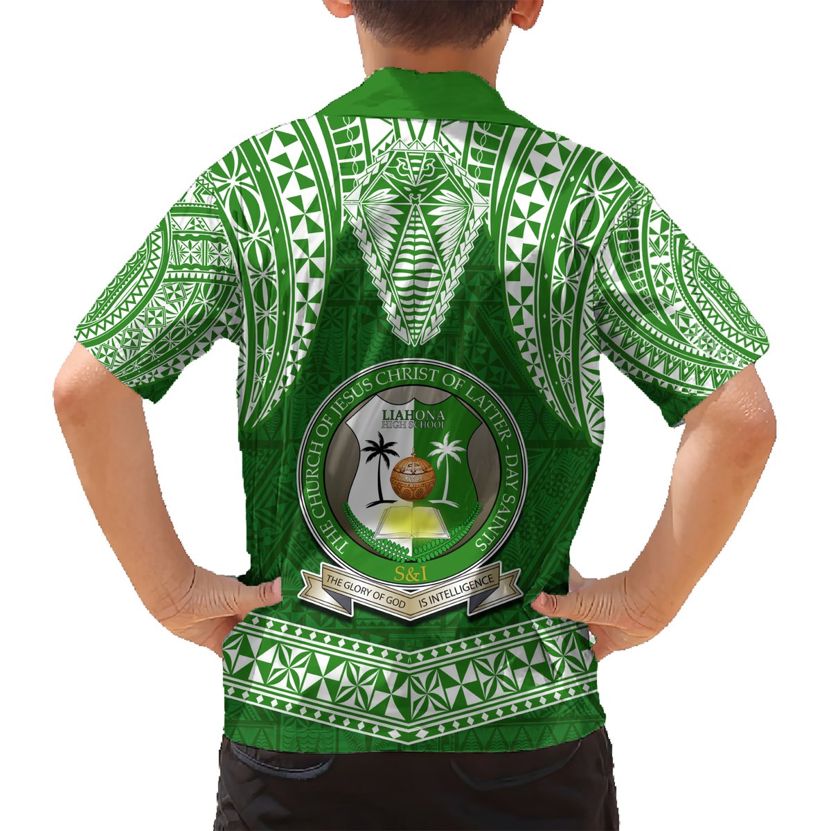Tonga Liahona High School Hawaiian Shirt Traditional Ngatu and Polynesian Pattern LT03 - Polynesian Pride