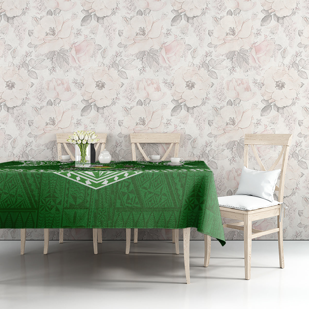 Tonga Liahona High School Tablecloth Traditional Ngatu and Polynesian Pattern LT03 - Polynesian Pride