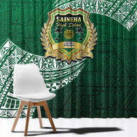 Tonga Saineha High School Window Curtain Traditional Ngatu and Polynesian Pattern LT03 - Polynesian Pride