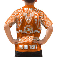Tonga Tailulu College Family Matching Summer Maxi Dress and Hawaiian Shirt Traditional Ngatu and Polynesian Pattern LT03 - Polynesian Pride