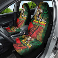 Aotearoa One Love Car Seat Cover Reggae Lion with Kakahu Huruhuru