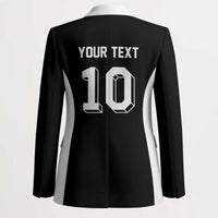 Custom Aotearoa Rugby Blazer Fern Blacks-Traditional Maori Motifs Design