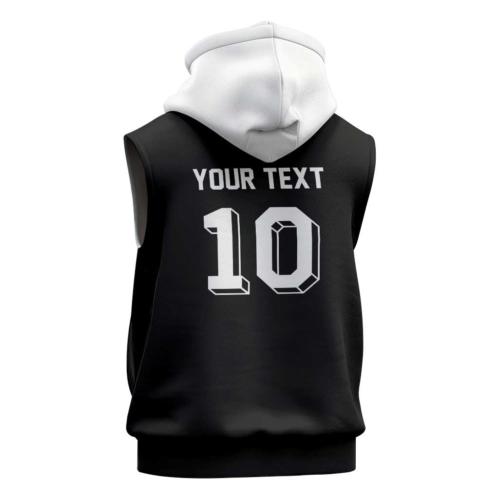 Custom Aotearoa Rugby Sleeveless Zip Hoodie Fern Blacks-Traditional Maori Motifs Design LT03 - Polynesian Pride