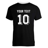 Custom Aotearoa Rugby Women V-Neck T-Shirt Fern Blacks-Traditional Maori Motifs Design LT03 - Polynesian Pride