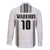 Fiji Rugby Warriors Family Matching Off Shoulder Maxi Dress and Hawaiian Shirt Masi Tribal Pattern Go Champion 2024 LT03 - Polynesian Pride