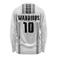Fiji Rugby Warriors Long Sleeve Shirt Masi Tribal Pattern Go Champion 2024