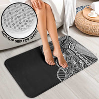 Samoan DNA Art Tattoo Bathroom Set Polynesian Pattern Black Color
