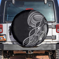 Samoan DNA Art Tattoo Spare Tire Cover Polynesian Pattern Black Color LT03 Black - Polynesian Pride