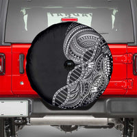 Samoan DNA Art Tattoo Spare Tire Cover Polynesian Pattern Black Color LT03 - Polynesian Pride