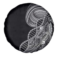 Samoan DNA Art Tattoo Spare Tire Cover Polynesian Pattern Black Color LT03 - Polynesian Pride