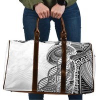 Samoan DNA Art Tattoo Travel Bag Polynesian Pattern White Color LT03 White - Polynesian Pride