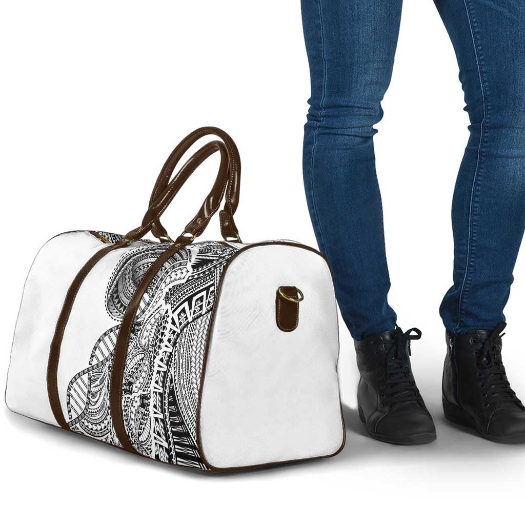 Samoan DNA Art Tattoo Travel Bag Polynesian Pattern White Color LT03 - Polynesian Pride