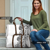 Samoan DNA Art Tattoo Travel Bag Polynesian Pattern White Color LT03 - Polynesian Pride