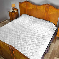 Samoan DNA Art Tattoo Quilt Polynesian Pattern All White