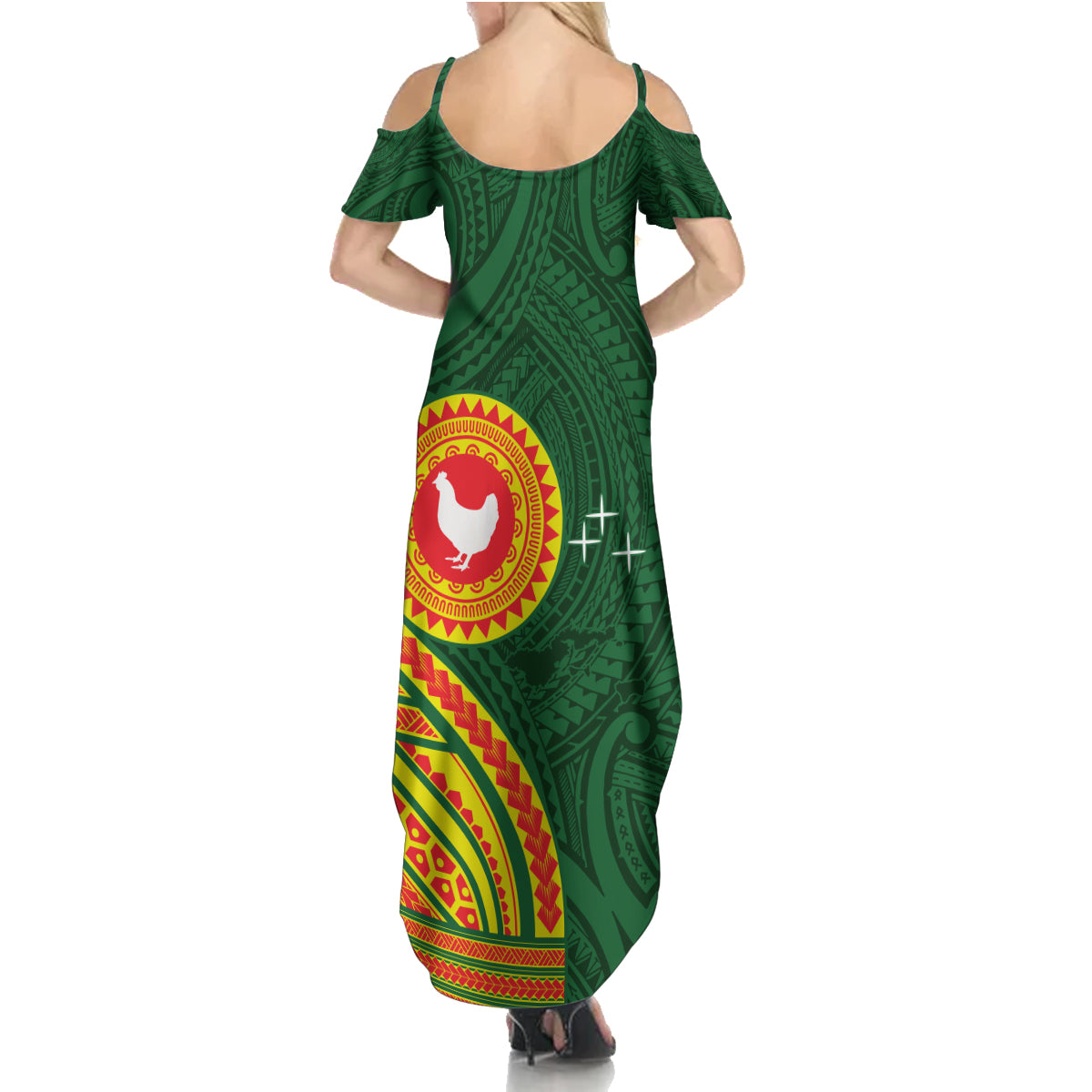 Manu'a Cession Day Family Matching Summer Maxi Dress and Hawaiian Shirt Polynesian Pattern