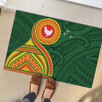 Manu'a Cession Day Rubber Doormat Polynesian Pattern