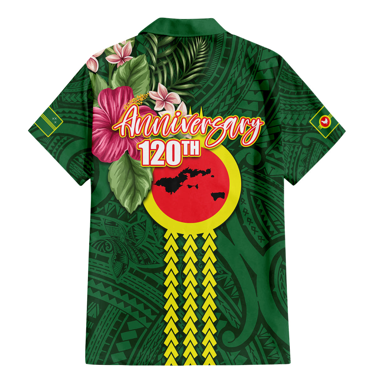 Manu'a Cession Day 120th Anniversary Family Matching Mermaid Dress and Hawaiian Shirt Polynesian Pattern and Hibiscus Flower LT03 - Polynesian Pride