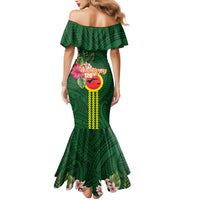 Manu'a Cession Day 120th Anniversary Family Matching Mermaid Dress and Hawaiian Shirt Polynesian Pattern and Hibiscus Flower LT03 - Polynesian Pride