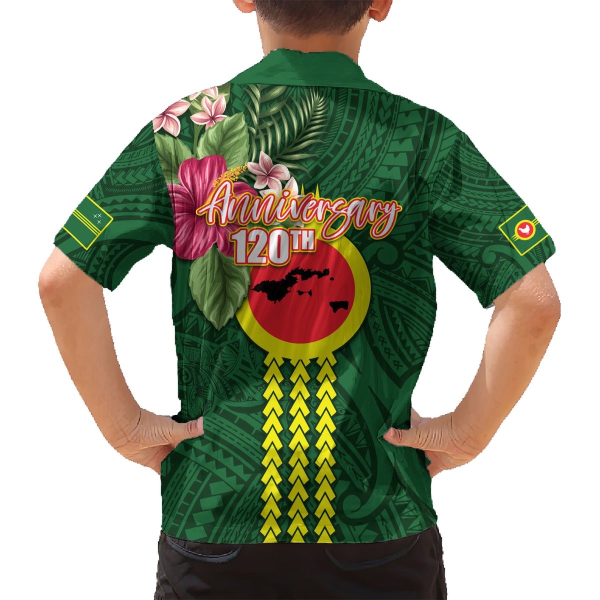 Manu'a Cession Day 120th Anniversary Family Matching Short Sleeve Bodycon Dress and Hawaiian Shirt Polynesian Pattern and Hibiscus Flower LT03 - Polynesian Pride
