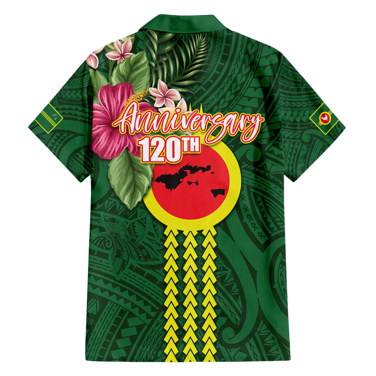 Manu'a Cession Day 120th Anniversary Family Matching Summer Maxi Dress and Hawaiian Shirt Polynesian Pattern and Hibiscus Flower LT03 - Polynesian Pride