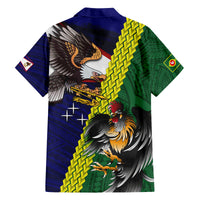 Manu'a Island and American Samoa Family Matching Summer Maxi Dress and Hawaiian Shirt Rooster and Eagle Mascot LT03 - Polynesian Pride