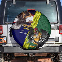 Manu'a Island and American Samoa Spare Tire Cover Rooster and Eagle Mascot LT03 Green - Polynesian Pride