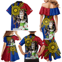 Philippines Lapu-Lapu Family Matching Mermaid Dress and Hawaiian Shirt Filipino Sun Tattoo With Yakan Pattern LT03 - Polynesian Pride
