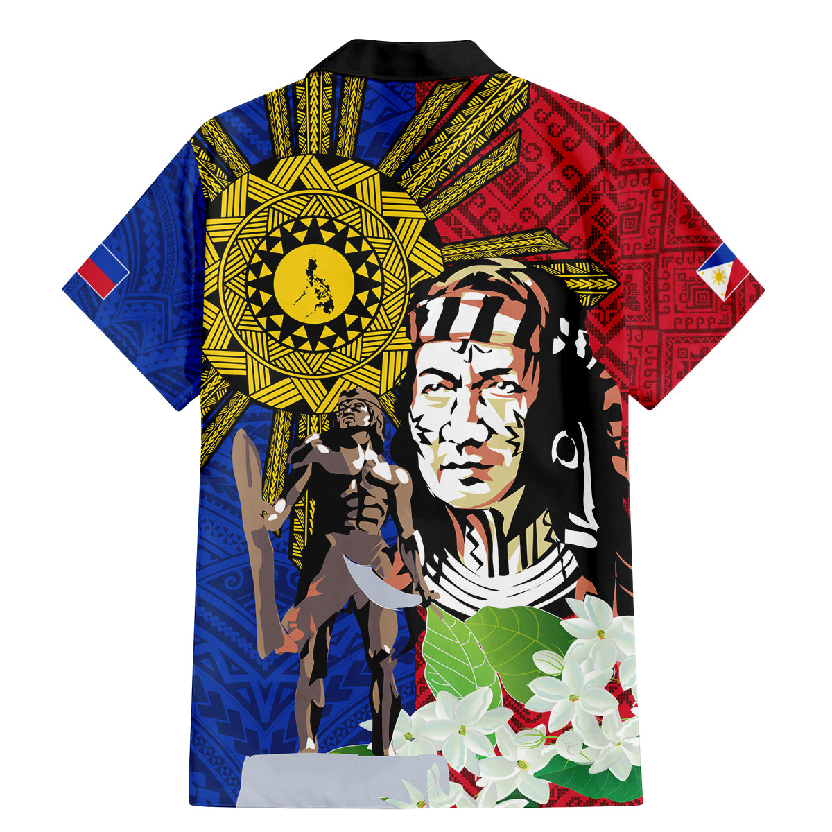 Philippines Lapu-Lapu Family Matching Mermaid Dress and Hawaiian Shirt Filipino Sun Tattoo With Yakan Pattern LT03 - Polynesian Pride