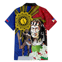 Philippines Lapu-Lapu Family Matching Mermaid Dress and Hawaiian Shirt Filipino Sun Tattoo With Yakan Pattern LT03 - Polynesian Pride