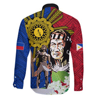 Philippines Lapu-Lapu Family Matching Off Shoulder Short Dress and Hawaiian Shirt Filipino Sun Tattoo With Yakan Pattern LT03 - Polynesian Pride